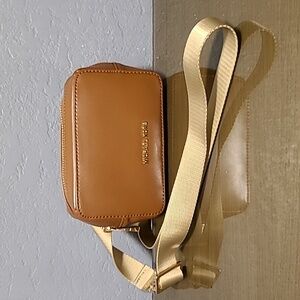 Michael Kors Brown Leather Belt Bag/Crossbody bag